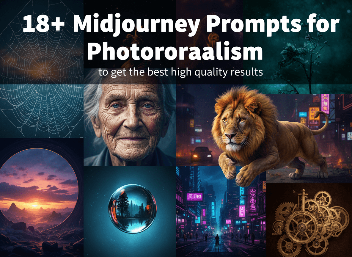 18+ Midjourney Prompts for Photorealism to get the best high quality results