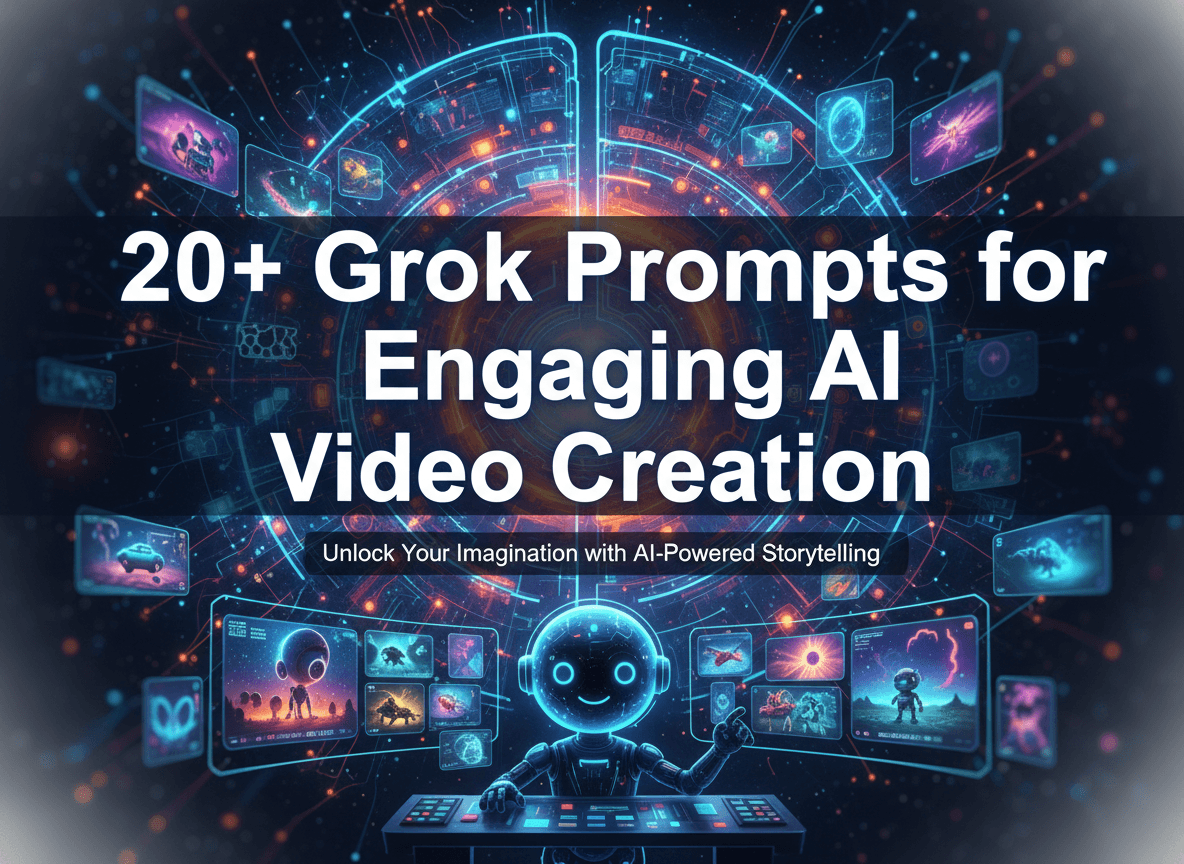 20+ Grok Prompts for Engaging AI Video Creation