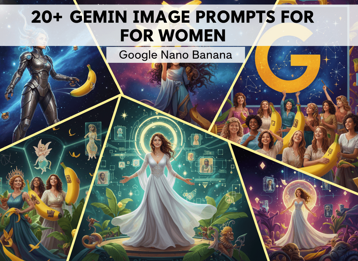 20+ Gemini Image Prompts for Women - Google Nano Banana