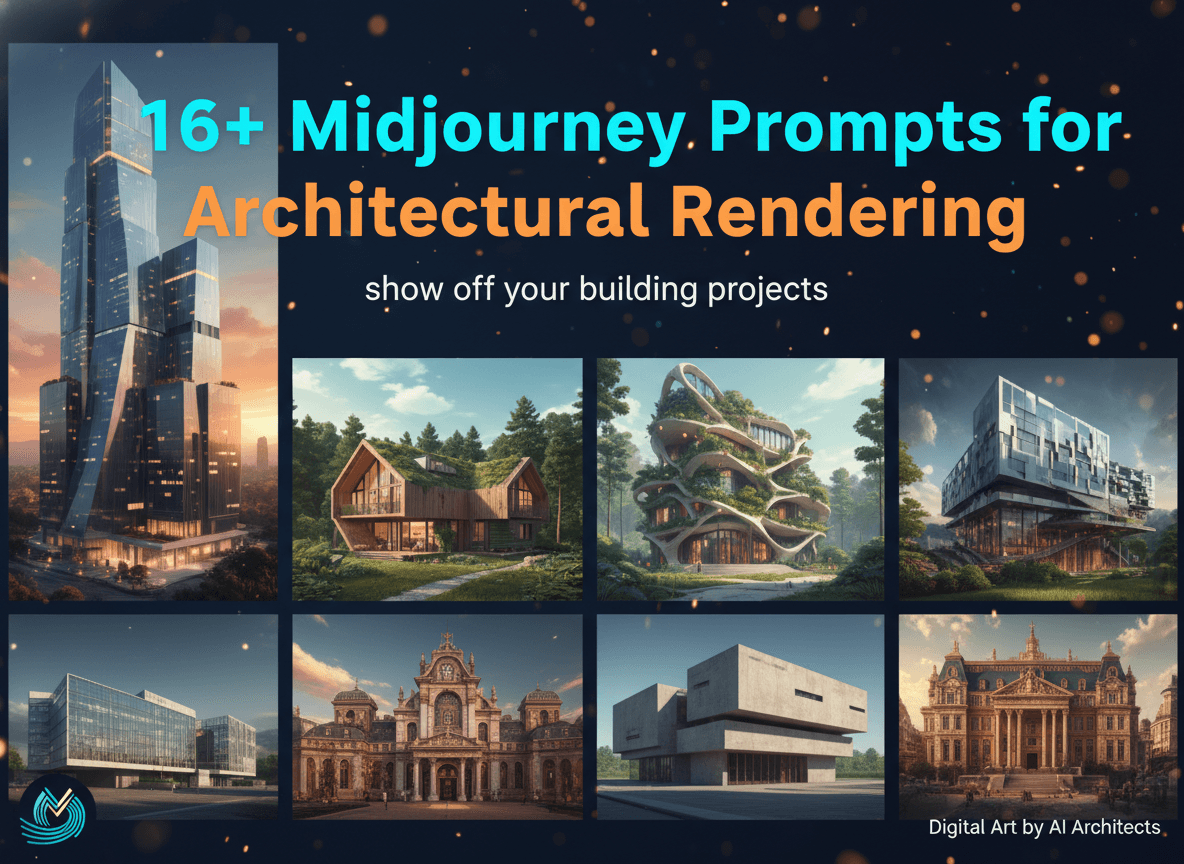 16+ Midjourney Prompts for Architectural Rendering to show off your building projects