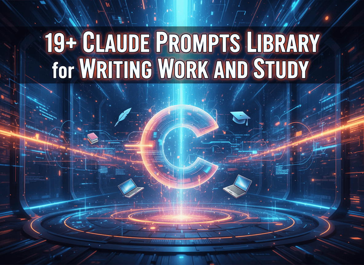 19+ Claude Prompts Library for Writing Work and Study