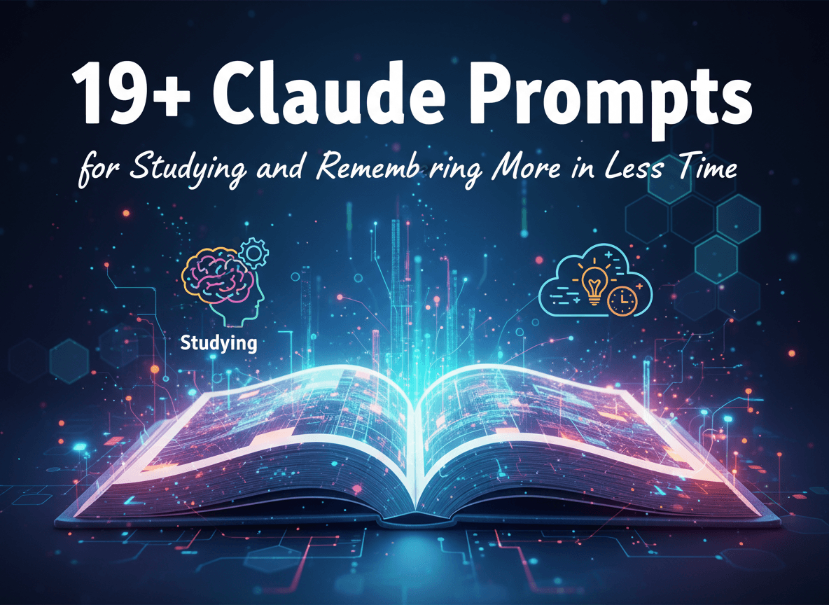 19+ Claude Prompts for Studying and Remembering More in Less Time